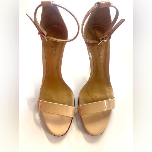 SCHUTZ Cadey Lee Nude / Tan Sandal Heel sz 5.5 - Picture 7 of 15